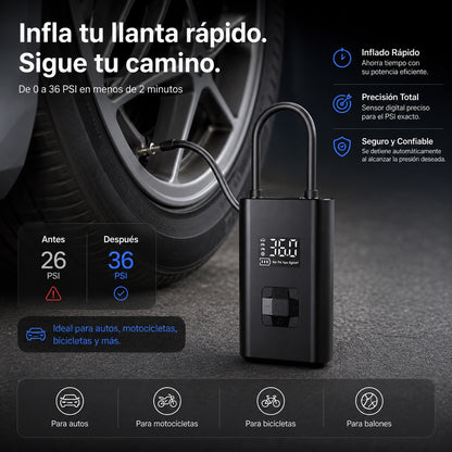 INFLADOR PORTATIL 150 PSI | Ultra Potente!